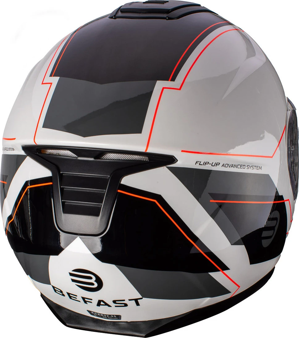 Casco Modulare Befast Tank Con Doppia Omologazione P/J Bianco Nero 6 Casco Modulare Befast Tank Con Doppia Omologazione P/J Bianco Nero - immagine 4