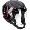 Casco Jet Bambino Befast Flipper Linear Nero Fucsia Bianco -Befastal Negozio befast 0001211269 01161 modifica