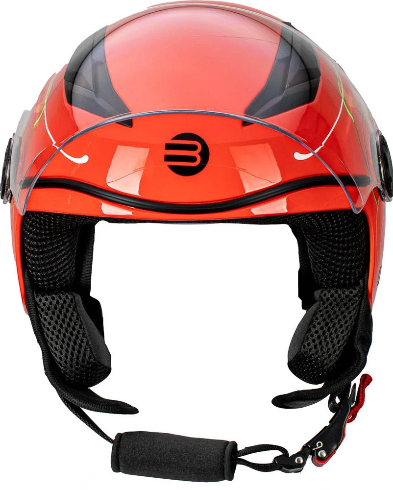 Casco Jet Bambino Befast Flipper Linear Rosso Giallo Bianco Azzurro 4 Casco Jet Bambino Befast Flipper Linear Rosso Giallo Bianco Azzurro - immagine 2