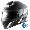 Casco Modulare Befast Connect Con Interfono Integrato Bianco Nero -Befastal Negozio bianco nero