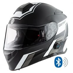Casco Modulare Befast Connect Con Interfono Integrato Bianco Nero