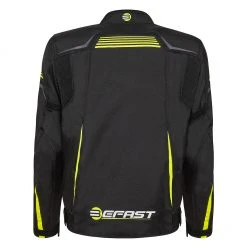 Giacca Moto Touring Befast BLUME CE 3 Strati Nero Giallo -Befastal Negozio blume ce yellow retro