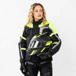 Kit Coppia Touring Tech CE Nero Giallo - Giacca Moto Certificata Befast Uomo + Donna -Befastal Negozio busto shooting befast touring tech nero giallo 2 1