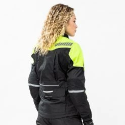 Kit Coppia Touring Tech CE Nero Giallo - Giacca Moto Certificata Befast Uomo + Donna -Befastal Negozio busto shooting befast touring tech nero giallo 1