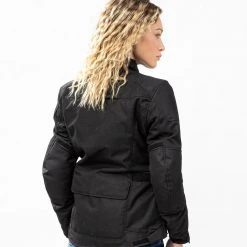 Giacca Moto Donna Befast BABYLON Lady CE Certificata Nero -Befastal Negozio busto shooting befast babylon nera 2