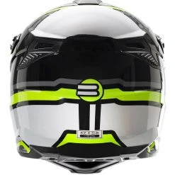 Casco Cross Befast Mud Line Argento Giallo Bianco -Befastal Negozio caschi moto gsb motocross grigio retro