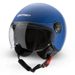 Kit Coppia Rapid II Blu Opaco - 2 Caschi Jet Befast Doppia Visiera -Befastal Negozio casco jack befast blu diagonale 2
