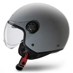 Kit Coppia Rapid II Grigio Opaco - 2 Caschi Jet Befast Doppia Visiera -Befastal Negozio casco jack befast grigio laterale 3