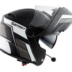 Casco Modulare Befast Connect Con Interfono Integrato Bianco Nero -Befastal Negozio casco modulare befast connection con interfono integrato bianco nero2