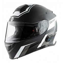 Kit Coppia Connect Nero Bianco - 2 Caschi Modulari Befast Connect Con Interfono Integrato -Befastal Negozio casco modulare befast connection con interfono integrato bianco nero 1