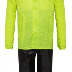 Tuta Antipioggia Divisibile Befast Tempest Nero Giallo Fluo