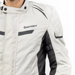 Giacca Moto Befast BERG CE Certificata Nero Grigio -Befastal Negozio dettaglio apertura shooting befast berg grigio 2