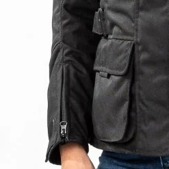 Giacca Moto Donna Befast BABYLON Lady CE Certificata Nero -Befastal Negozio dettaglio manica shooting befast babylon nera