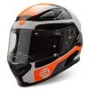 Casco Integrale Befast Flash Bianco Rosso Fluo -Befastal Negozio flash bianco rosso diagonale sx