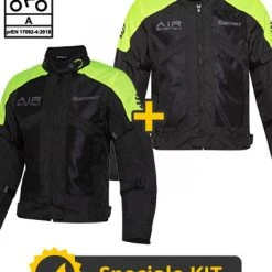 Kit Coppia Freezer Nero Giallo - Giacca Moto Estiva Befast Freezer Nero Giallo- Uomo + Donna