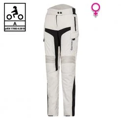 Pantaloni Moto Donna Befast GAMMA PANT Lady CE Certificati Nero Grigio