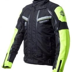 Giacca Moto Touring Befast TRANSFORMER CE Certificata 3 Strati Nero Giallo -Befastal Negozio giacca moto befast transformer ce touring 3 strati giallo fluo 3 1 1