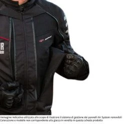 Giacca Moto Touring Befast TRANSFORMER CE Certificata 3 Strati Nero Giallo -Befastal Negozio giacca moto befast transformer ce touring 3 strati6 5