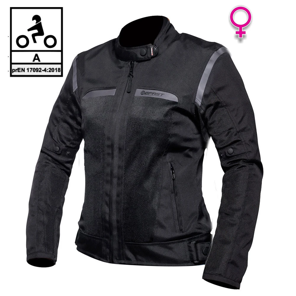 Giacca Moto Donna Estiva Befast FREELIFE Lady CE Certificata Nero