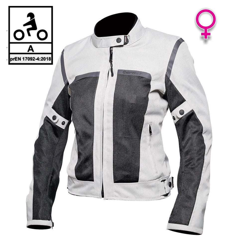Giacca Moto Donna Estiva Befast FREELIFE Lady CE Certificata Nero Grigio 3 Giacca Moto Donna Estiva Befast FREELIFE Lady CE Certificata Nero Grigio