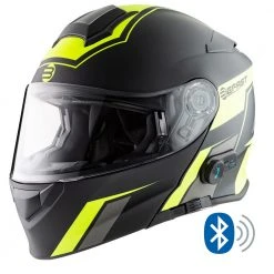 Casco Modulare Befast Connect Con Interfono Integrato Giallo Nero
