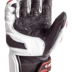 Guanti Moto Pelle Racing Befast RAPTOR CE Certificati Nero Rosso -Befastal Negozio guanti moto pelle racing befast raptor nero rosso bianco2 1