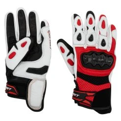 Guanti Moto Pelle Racing Befast RAPTOR CE Certificati Nero Rosso -Befastal Negozio guanti waqas retro 02 1