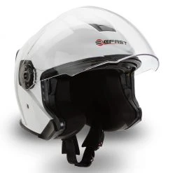 Casco Jet Befast JET Connect Bianco Con Interfono Integrato -Befastal Negozio jet connect bianco diagonale dx