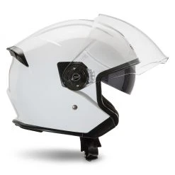 Casco Jet Befast JET Connect Bianco Con Interfono Integrato -Befastal Negozio jet connect bianco laterale dx