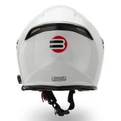 Casco Jet Befast JET Connect Bianco Con Interfono Integrato -Befastal Negozio jet connect bianco retro