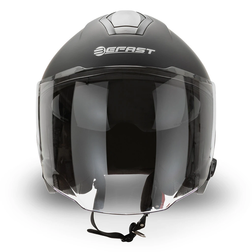 Casco Jet Befast JET Connect Nero Opaco Con Interfono Integrato 5 Casco Jet Befast JET Connect Nero Opaco Con Interfono Integrato - immagine 3