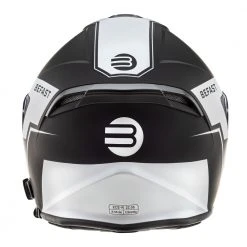 Kit Coppia JET Connect Bianco Nero - 2 Caschi Jet Befast JET Connect Con Interfono Integrato -Befastal Negozio jet nero opaco bianco 006 1