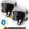 Kit Coppia JET Connect Bianco - 2 Caschi Jet Befast JET Connect Con Interfono Integrato -Befastal Negozio jetconnbianco