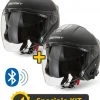 Kit Coppia JET Connect Nero - 2 Caschi Jet Befast JET Connect Con Interfono Integrato -Befastal Negozio jetconnnero