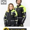 Kit Coppia Touring Tech CE Nero Giallo - Giacca Moto Certificata Befast Uomo + Donna