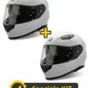 Kit Coppia Ventus Bianco Lucido - 2 Caschi Integrali Befast 1 Kit Coppia Ventus Bianco Lucido - 2 Caschi Integrali Befast -Befastal Negozio kit ventus bianco lucido