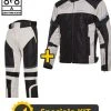 Kit Completo DUNE CE Grigio - Giacca Moto Certificata Befast + Pantaloni Moto Certificati Befast -Befastal Negozio kitdunecegrigio