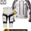 Kit Completo Transformer Klima CE 3 Strati Grigio - Giacca Moto Certificata Befast + Pantaloni Moto Certificati Befast -Befastal Negozio kitklimapantbkg