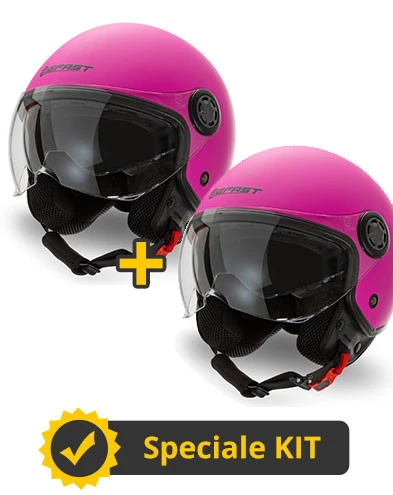 Kit Coppia Rapid Viola - Coppia Caschi Jet Befast Rapid 3 Kit Coppia Rapid Viola - Coppia Caschi Jet Befast Rapid