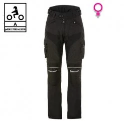 Pantaloni Moto Donna Touring Befast TOURING PANT Lady CE Certificati 3 Strati Nero