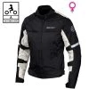 Giacca Moto Donna Touring Befast ALLTIME Lady CE Certificata 3 Strati Nero Grigio -Befastal Negozio pittogramma all time lady bkg 4 1