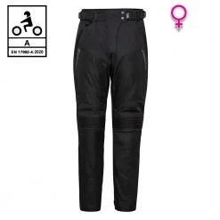 Pantaloni Moto Donna Befast RADIUS PANT Lady CE Certificati Nero