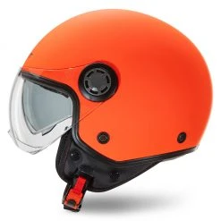 Casco Jet Befast Rapid Arancio Fluo Opaco -Befastal Negozio rapid matt orange fluo laterale sx
