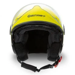 Casco Jet Befast Rapid Giallo Fluo Opaco -Befastal Negozio rapid matt yellow fluo esempio 02