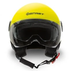 Casco Jet Befast Rapid Giallo Fluo Opaco -Befastal Negozio rapid matt yellow fluo fronte