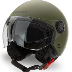 Casco Jet Befast Rapid II Doppia Visiera Verde Militare Opaco
