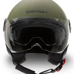 Casco Jet Befast Rapid II Doppia Visiera Verde Militare Opaco -Befastal Negozio rapid matt military green fronte