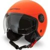 Casco Jet Befast Rapid II Doppia Visiera Arancio Fluo Opaco -Befastal Negozio rapid matt orange fluo diagonale sx