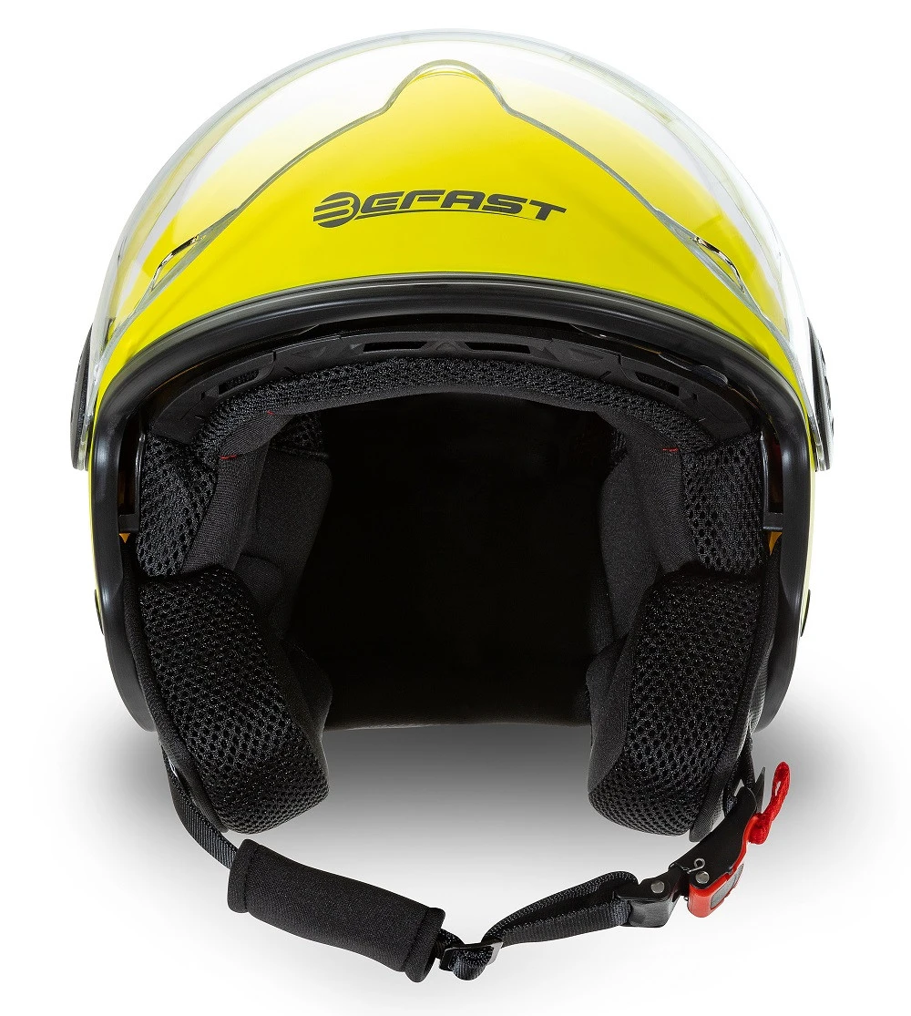 Kit Coppia Rapid II Giallo Fluo Opaco - 2 Caschi Jet Befast Doppia Visiera 6 Kit Coppia Rapid II Giallo Fluo Opaco - 2 Caschi Jet Befast Doppia Visiera - immagine 4