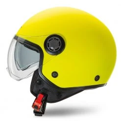 Casco Jet Befast Rapid II Doppia Visiera Giallo Fluo Opaco -Befastal Negozio rapid matt yellow fluo laterale sx